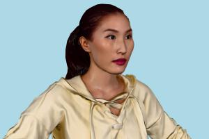 Mika Casual Female Casual, female, lady, woman, girl, people, human, character, renderpeople